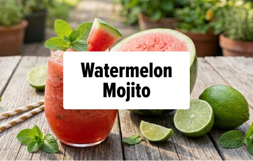 Watermelon Mojito: doorklikplaatje naar cocktailpagina
